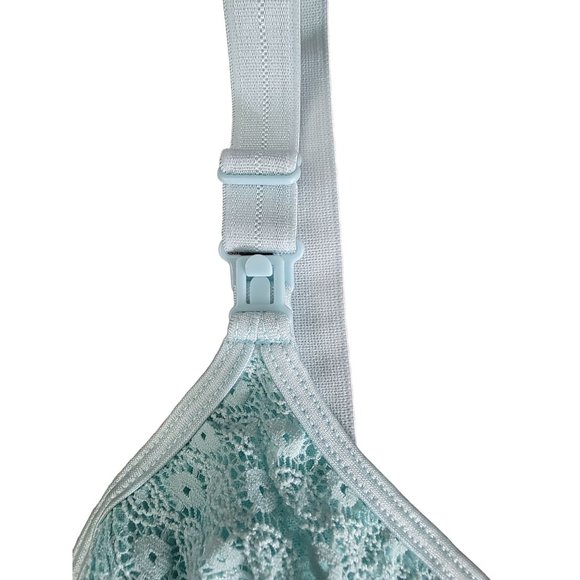 Belabumbum Soft Cup Nursing Bra Adjustable Straps Pastel Blue Medium NWT - Picture 3 of 10